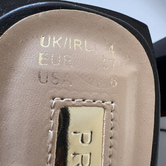 Primark Womens Size 6 Thin 2 Strap Heeled Slide Sandal NWT Black - Picture 5 of 6